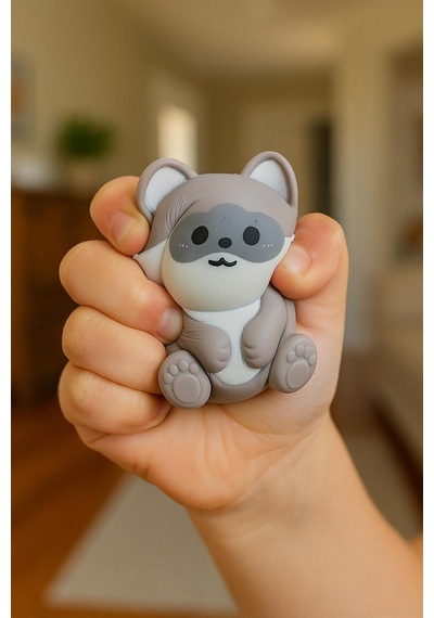 Hayvan Figürü Tilki Squishy Stress Oyuncağı Yumuşacık Jel Squishy Tilki Tilki