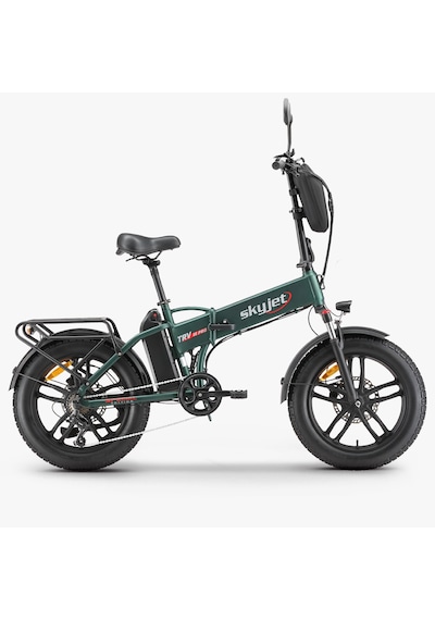 Skyjet Trvııı Pro 1000w Elektrikli Bisiklet Ayna Çanta Ve El Gazı Hediyeli Yeşil