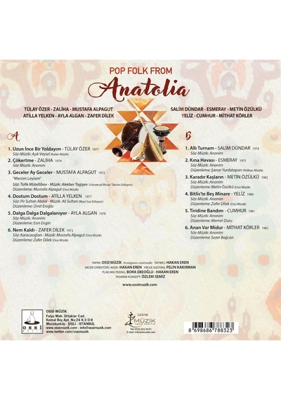 Pop Folk From Anatolia Renkli Plak