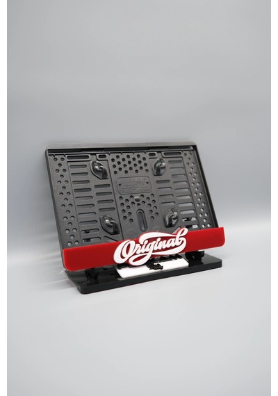 Orıgınal 3d Kabartmalı Kırımızı Pleksi Motor Plakalığı - 848647868