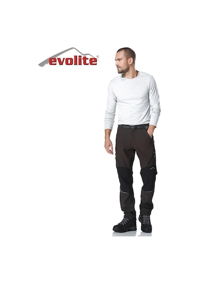Evolite Freebird Outdoor Erkek Pantolon 4-yön Esnek Stretch, Şardonlu Sıcak İç, Kayak &amp Amp Trekking Siyah