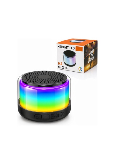 Bt - Sd - Usb Şarjlı Rgb Işıklı Bluetooth Wireless Speaker Hoparlör 3w Pl-4675 5566 Çok Renkli