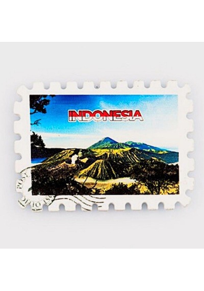 Endonezya Agung Yanardağı Pul Magnet