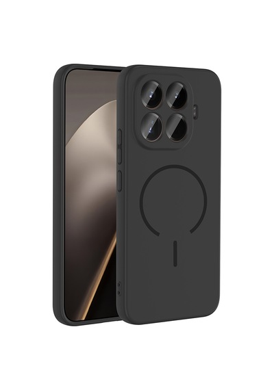 Xiaomi 15t Pro Kılıf Magsafe Destekli Kamera Korumalı Yumuşak Silikon Pazarplus Siyah