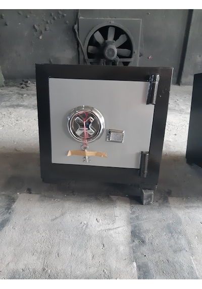 Yangına Dayanıklı Çelik Para Kasası 40 Cm Siyah Gri
