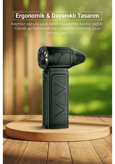 Mini Turbo Fan 130.000 Rpm Şarjlı 8000 Mah Batarya 4 Vitesli Taşınabilir Elektrikli Hava Üfleyici Kompresörü Diğer