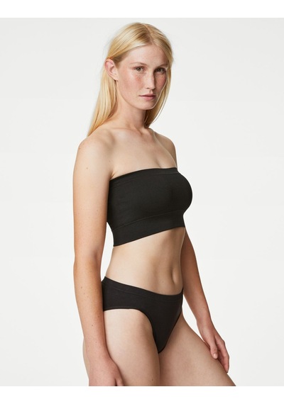 Marks & Spencer Dikişsiz Straplez Bandeau Sütyen T33002729 Siyah