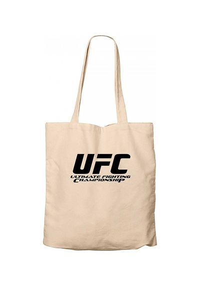UFC LOGO Ultimate Championship Krem Kanvas Bez Çanta Krem