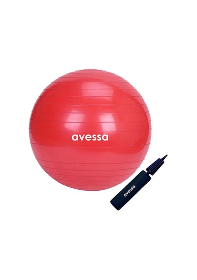 Avessa Pilates Topu 65 cm Kırmızı Pompalı