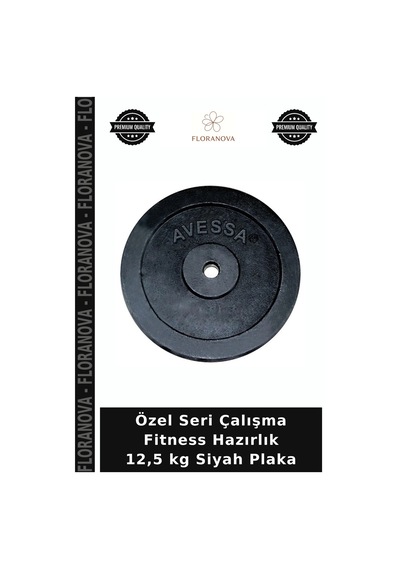 Özel Seri Çalışma Fitness Hazırlık 12,5 Kg Siyah Plaka