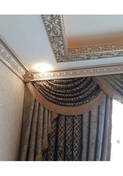 Dekoratif Poliüretan Saray Tavan Kartonpiyer -bronz Patina Renk En 13 Cm -boy:100 Cm -duvar Süsü