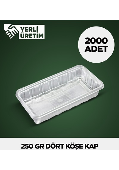 250 Gr Dört Köşe Kap 2.000 Adet Diğer