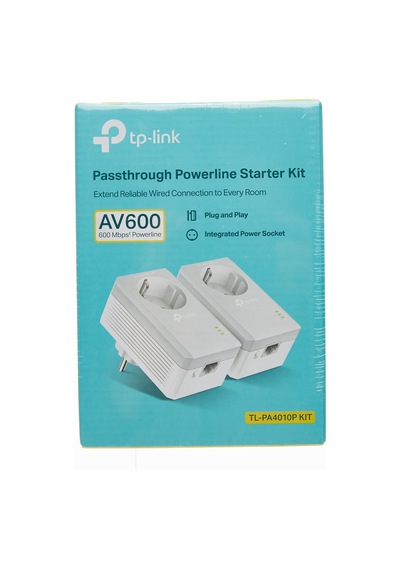 Tp-link Tl-pa4010pkit, Av600 Ac Güç Soketli Powerline Adaptör Baş