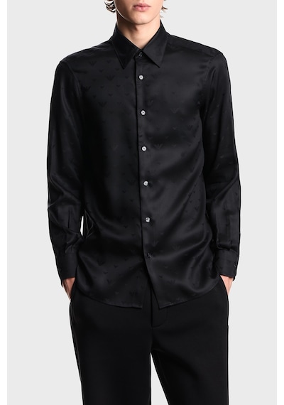 Emporio Armani Jakarlı Regular Fit Saten Görünümlü Klasik Yaka Gömlek Erkek Gömlek Em001537 Af15074 Fc218 Siyah SİYAH Emporio Armani Jakarlı Regular Fit Saten Görünümlü Klasik Yaka Gömlek Erkek Gömlek Em001537 Af15074 Fc218 Siyah SİYAH