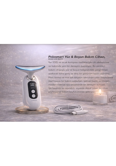 Nıdage Love Beauty Polosmart Psc109 Nıdage Love Beauty Yüz & Boyun Bakım Cihazı Ems Teknolojisi