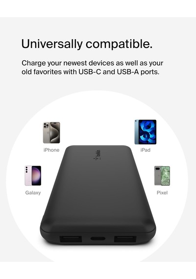 Belkin Usb-c Taşınabilir Powerbank, 10000 Mah, 1 Usb C Bağlantı N Diğer