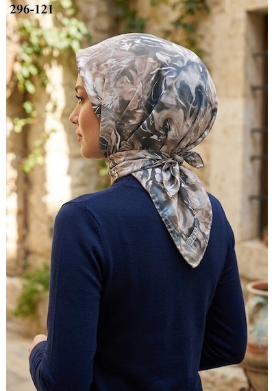 Zer Scarf Zer Scarfs Dijital Soft Pamuk Eşarp 296-121 Çok Renkli