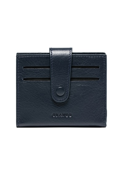 Lacivert Cüzdan & Kartlık Unisex 710 Grande Deri Cüzdan Kartlık