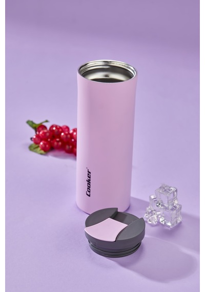 Cooker Colorstay Flip 400 Ml Paslanmaz Çelik Bardak Termos Ckr2041 Pembe