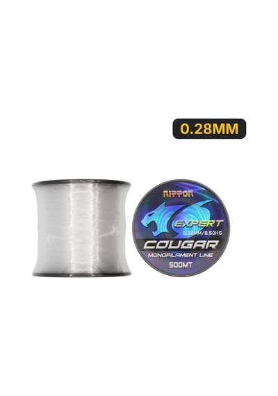 Nippon Cougar Misina 500 Mt Beyaz 0.28mm