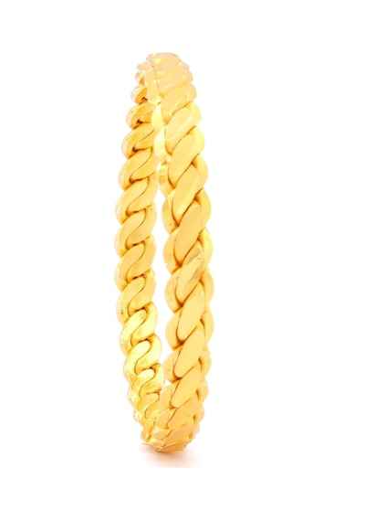 Ferizz Altın Kaplama 8 Mm Kalın Adana Burması Bilezik Blz-3053 001