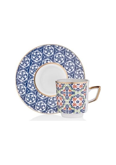 Decorium M00705 Kahve Fincan Takımı 12 Parça Mahza Çok Renkli