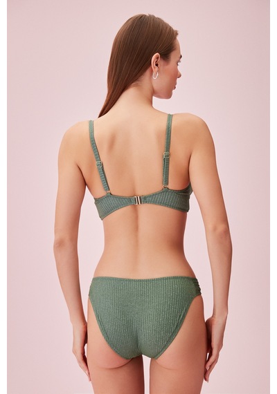 Suwen Yanı Pileli Dokulu Bikini Alt Sb24560t1320
