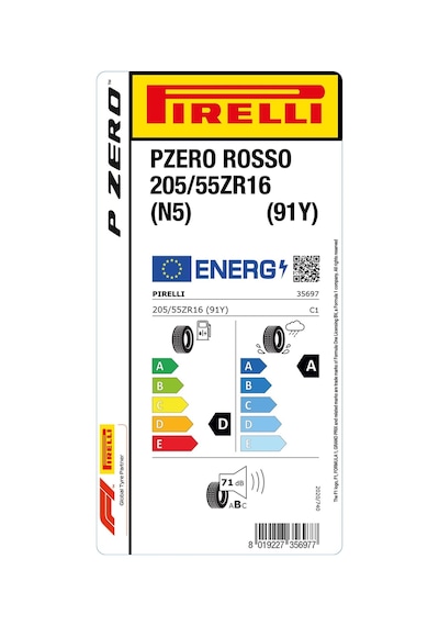 Pirelli 205/55 R16 91Y N5 Pzero Rosso Asımmetrıco Yaz Lastiği 2024