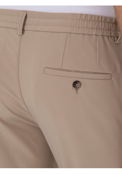 Cacharel Vizon Slim Fit Beli Bağcıklı Esnek Klasik Pantolon Kahverengi Cacharel Vizon Slim Fit Beli Bağcıklı Esnek Klasik Pantolon Kahverengi