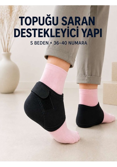Topuk Destek Çorabı S Beden 36-40 Ayarlanabilir Cırtlı Günlük Kullanım Diğer