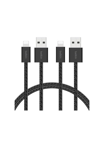 2&apos Li Örgülü Usb-a - Lightning Kablo, 1,5 M, Yumuşak, Esnek Ve Hızlı Şarj Kablosu, 14 Ve Önceki Modeller, 9. Nesil İpad Ve Airpods İle Uyumlu, Siyah