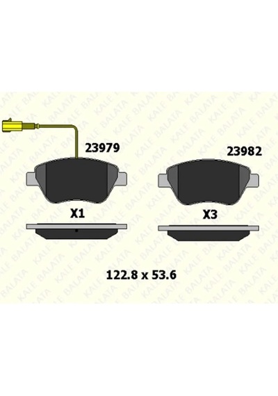 Fren Balatası Ön Fıat Doblo Cargo 500 500c Fiorino Combi Van Grande Punto Punto Punto Evo Punto Van Qubo 23979 23982 178 35 Ans Kd13 Çift Fişli 2398217835anskd13