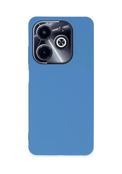 İnfinix Hot 40i Uyumlu Kılıf First Silikon - Mavi