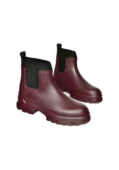 Fox Shoes T858685409 Bordo Kalın Tabanlı Yağmur Botu Bordo