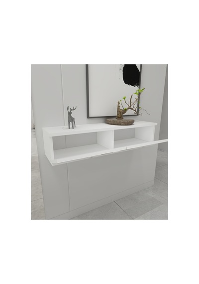 Duru 90 Cm Pleksi Detaylı Duvara Monte Kapaklı Raflı Dresuar Makyaj Masası Beyaz-gümüş Beyaz-gümüş Duru 90 Cm Pleksi Detaylı Duvara Monte Kapaklı Raflı Dresuar Makyaj Masası Beyaz-gümüş Beyaz-gümüş