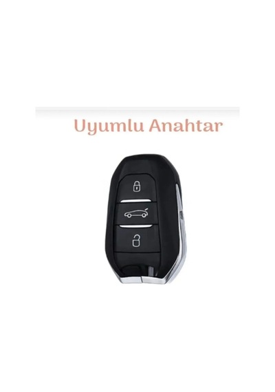 Gma Keys Peugeot 208 308 508 2008 3008 5008 Rifter Citroen Opel Petek Desenli Anahtar Kılıfı Siyah Kırmızı