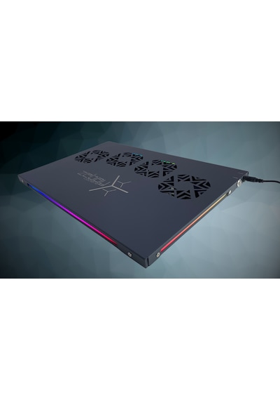 Zebay 4 Fanlı Rgb Ledli Hoparlörlü İnce Oyuncu Laptop Soğutucu