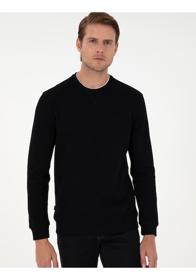 Pierre Cardin Erkek Siyah Sweatshirt 50296485-vr046 Siyah
