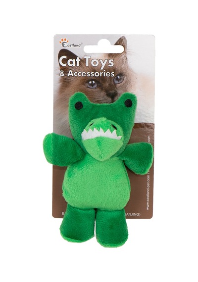 Cosmotex 8712695515777 Eastland Kedi Otlu Peluş Timsah 12cm