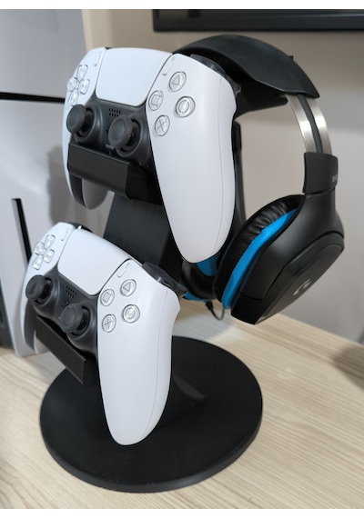 Ps5 2li Kol Tutucu + Kulaklık Standı 3 İn 1