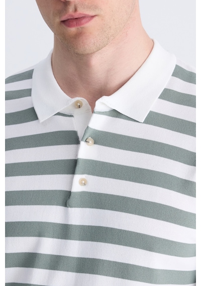 D's Damat Ds Damat Regular Fit Koyu Yosun Çizgili Yazlık Rayon Triko T-shirt 4hc060112010m Ky1 D's Damat Ds Damat Regular Fit Koyu Yosun Çizgili Yazlık Rayon Triko T-shirt 4hc060112010m Ky1