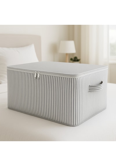 2- Adet Antrasit Çizgili Maxi Büyük Boy Yastık, Yorgan , Döşek Hurcu Desenli 100x50 50 X 100 Kumaş G Diğer