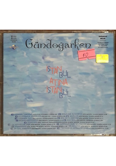 Plak Değildir Cd Dir Cd Gün Doğarken İstanbul Atina İstanbul Cd