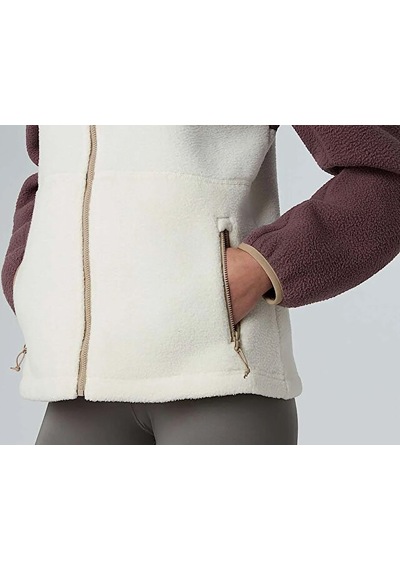 The North Face W Yumiori Full Zip Kadın Outdoor Polar Ceket Nf0a8e88ewo1 Beyaz Beyaz