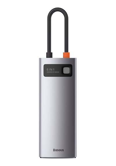 Baseus Metal Gleam 6İn1 Multifonksiyonel Type C Hub Dock Station