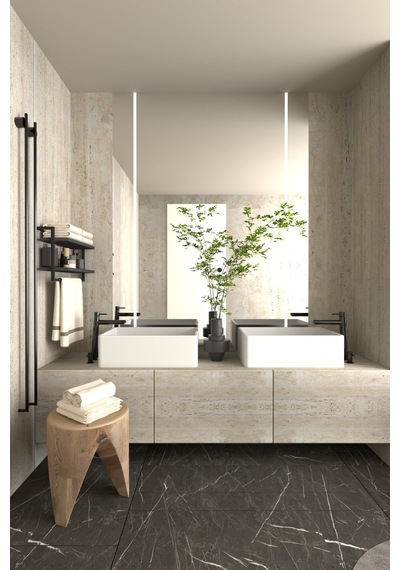 Aju Havluluk 2katlı Aksesuar Rafı Ev Banyo Mutfak Düzenleyici Duvara Kolay Monte Çok Amaçlı Raf Antrasit