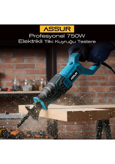 Assur Profesyonel Asr-615 Elektrikli Testere 230v 0-2800 Rpm Mavi Tilki Kuyruğu