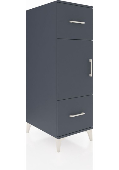 Kronos Dolap 2 Raflı 2 Çekmeceli Tek Kapaklı 44x59x134 Antrasit-antrasit Aytası Kronos Dolap 2 Raflı 2 Çekmeceli Tek Kapaklı 44x59x134 Antrasit-antrasit Aytası