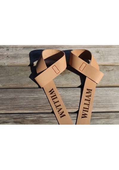 Kişileştirilebilir Hakiki Deri Liftingstrap Fitness Ağırlık Kayışı