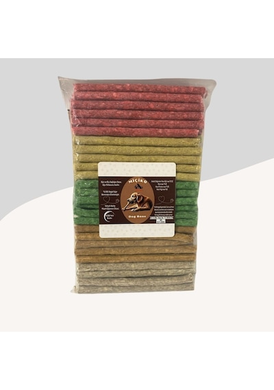 Miçiko Premium 5 Renkli Munchy Çubuk 6-7gr Kalın 100lü Köpek Ödülü